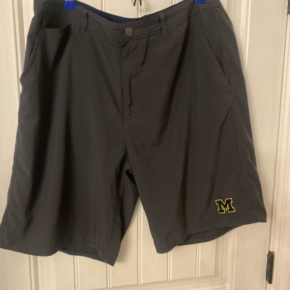 University of Michigan Chiliwear Black Athletic Shorts.